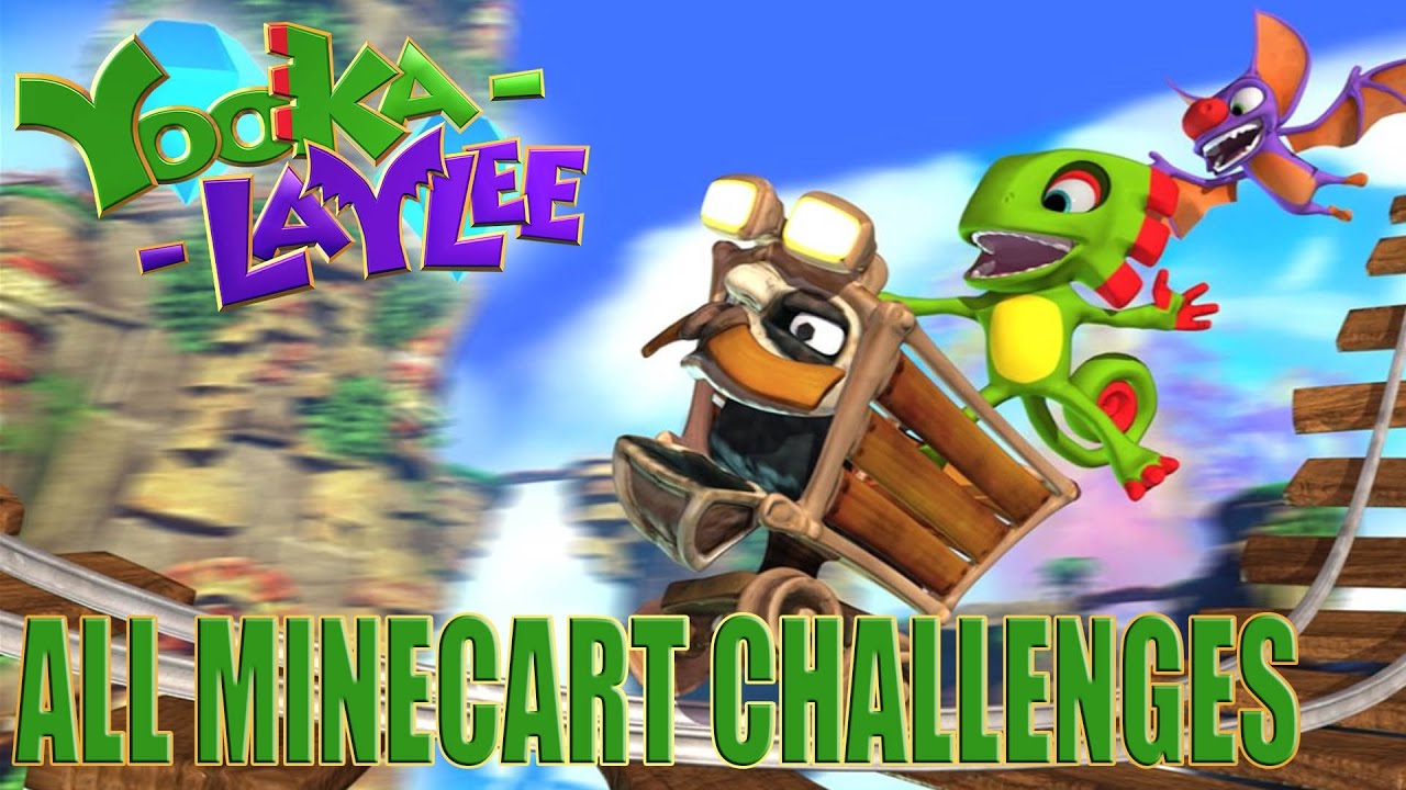 Yooka Laylee All Kratos Minecart Challenges