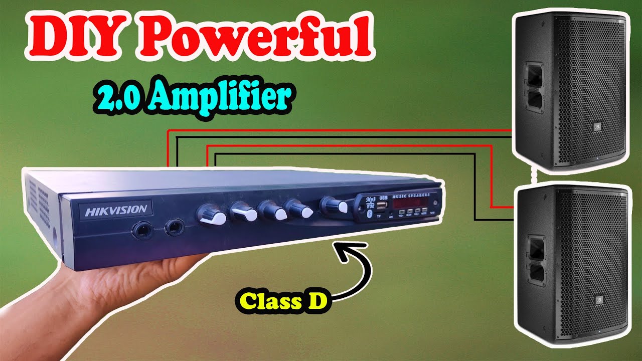 DIY Class D 120 Watt Stereo Amplifier !!