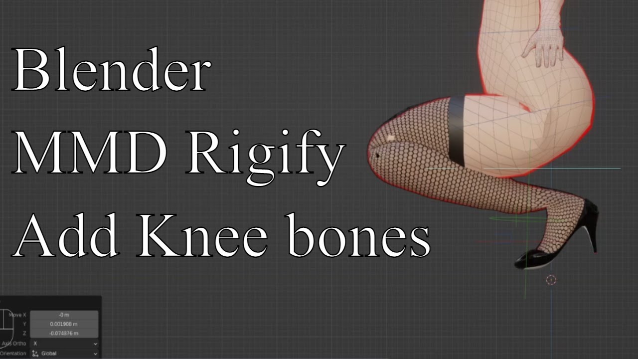 MMD Rigging part 13 Adding Knee bones part1
