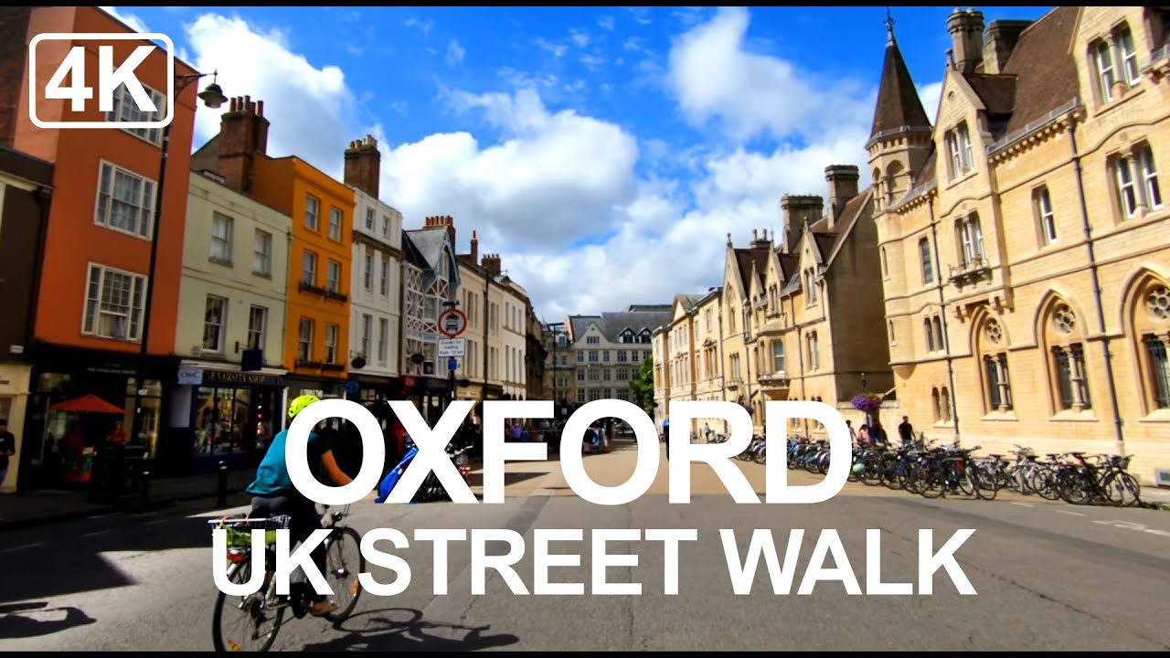 Oxford England Walking Tour 4K - Radcliffe Camera, Bodleian Library & More