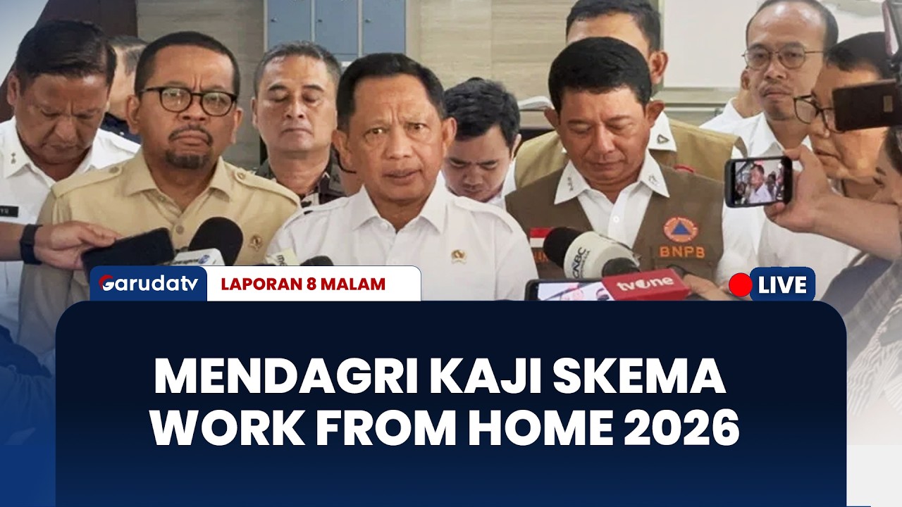 Mendagri Tito Karnavian Kaji Skema WFH ASN Satu Hari Sepekan | LAPORAN 8 MALAM