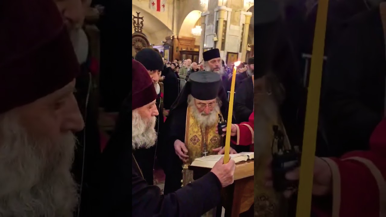 Tbilisi: Tłumy gromadzą się w kościele Świętej Tr&oacute;jcy, by oddać ostatni pocałunek Eliaszowi II