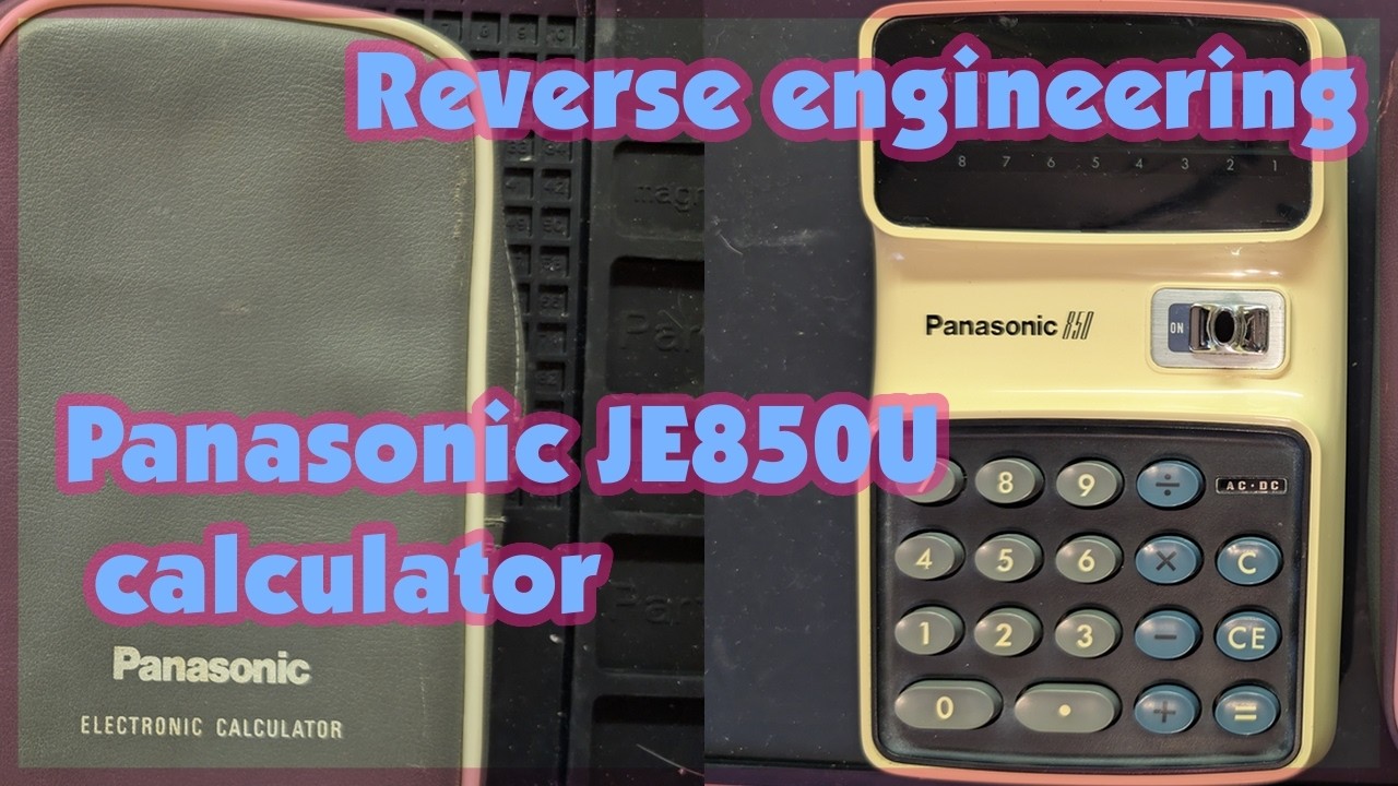 Reverse Engineering the Panasonic JE850