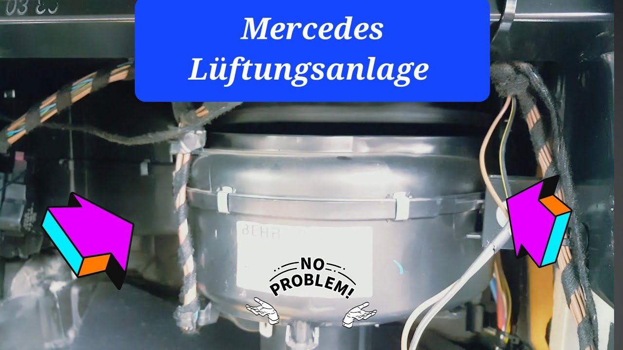 🚘🛠️🌡️Mercedes Stellmotor Lüftung Lüftungsanlage  Innenraum Heizung Klimaanlage Reparatur