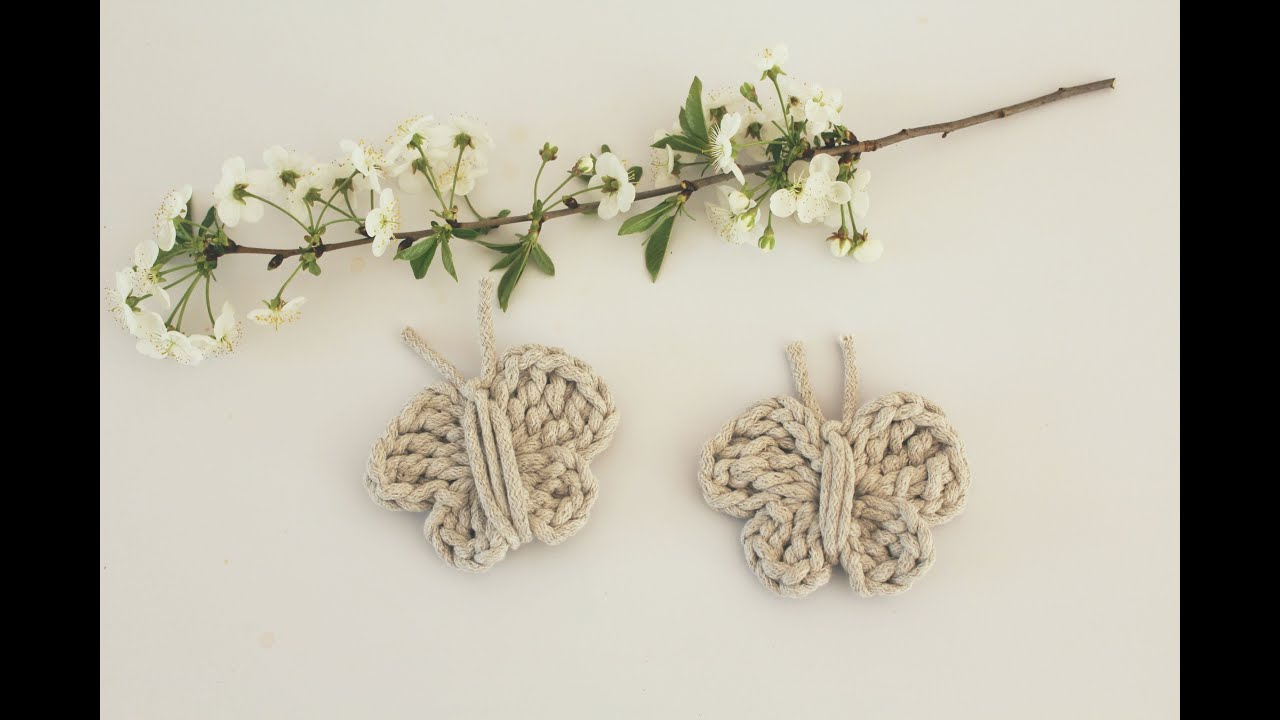 Motylek na szydełku. Crochet butterfly