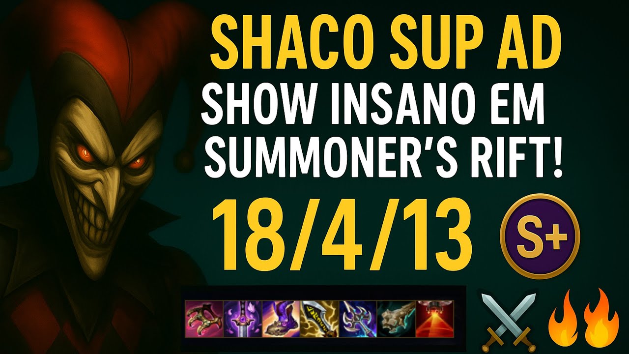 🎭 🤡 SHACO SUP AD – UM SHOW EM SUMMONER’S RIFT ! 🔪🔥