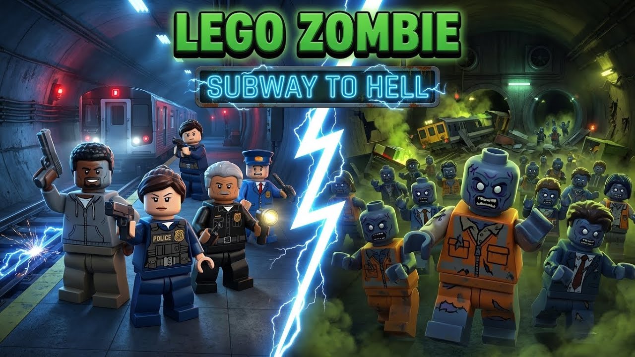 Zombie Outbreak: Subway To Hell | LEGO Zombie Animation | Full Episode 5