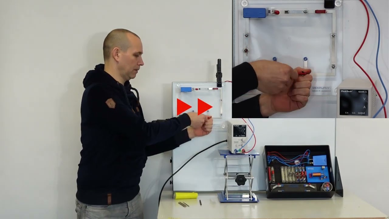 Elektrizität 6 - Leitfähigkeit von Stoffen - interaktiv mit Arbeitsblatt (Schulphysik 8)