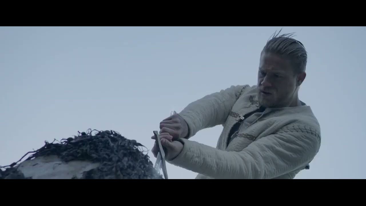 King Arthur picking up his sword Excalibur Part-I |  King Arthur : Legend of the Sword