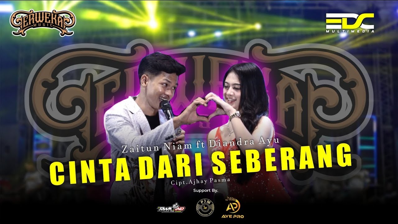 CINTA DARI SEBERANG - ZAITUNNIAM ft DIANDRA AYU || ERWEKA MUSIC LIVE WEDDING ANGGRITNA & BRANDO