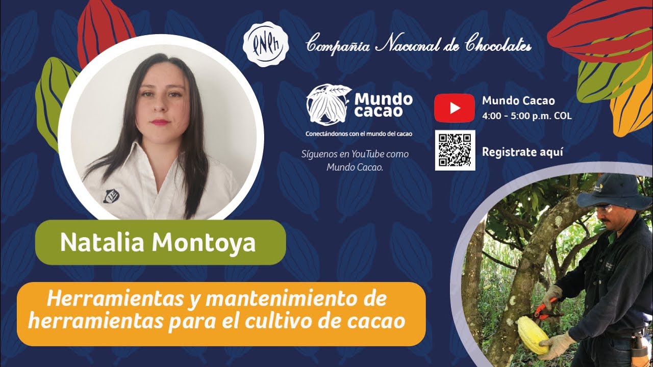 Charlas virtuales: Herramientas y mantenimiento de herramientas para cultivo de cacao.