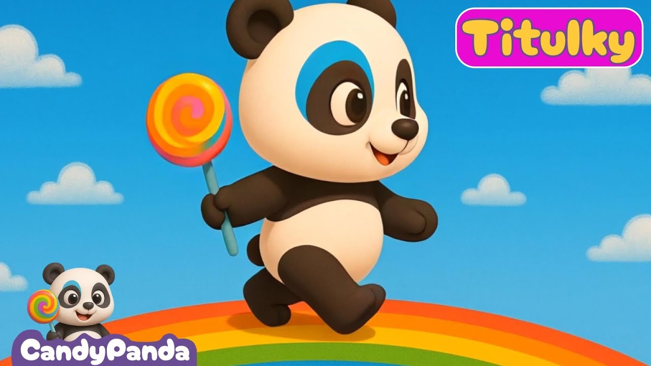 Candy Panda tanč&iacute; na barevn&eacute; obloze 🌈🐼 ✨ Origin&aacute;ln&iacute; dětsk&aacute; p&iacute;snička pln&aacute; radosti, barev a tance! ✨