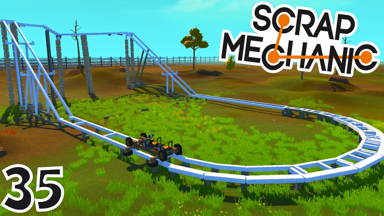 CONSTRUCTION D'UN ROLLER COASTER ! | Scrap Mechanic ! #Ep35