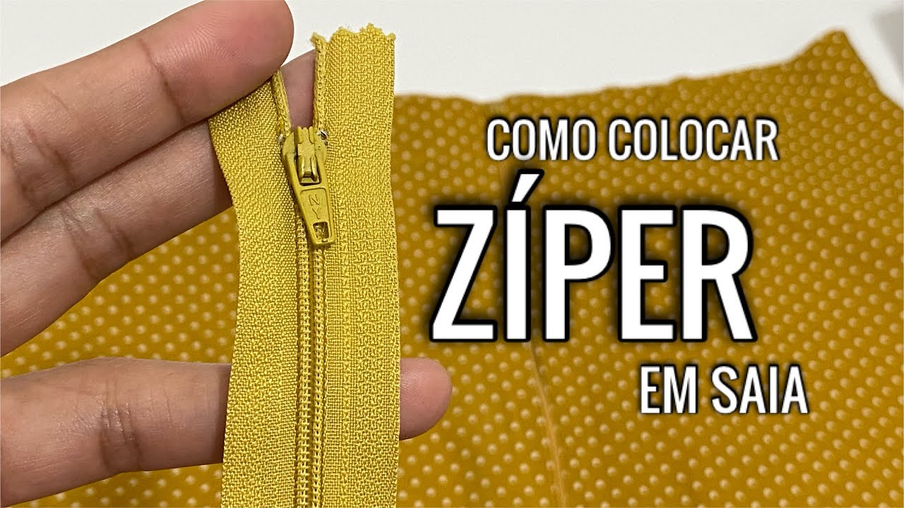 ZÍPER COMUM em saia evasê modo fácil- parte 3