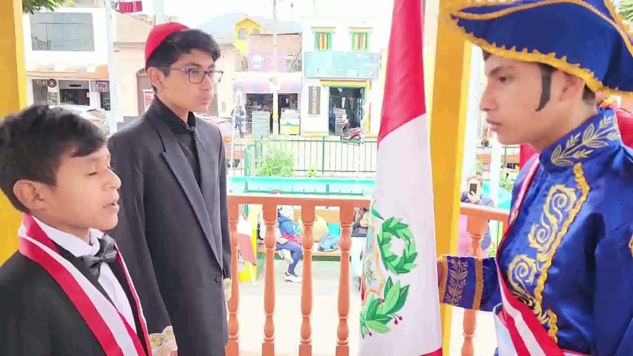 Proclamación de la Independencia a cargo de los estudiantes del nivel secundaria 2022.