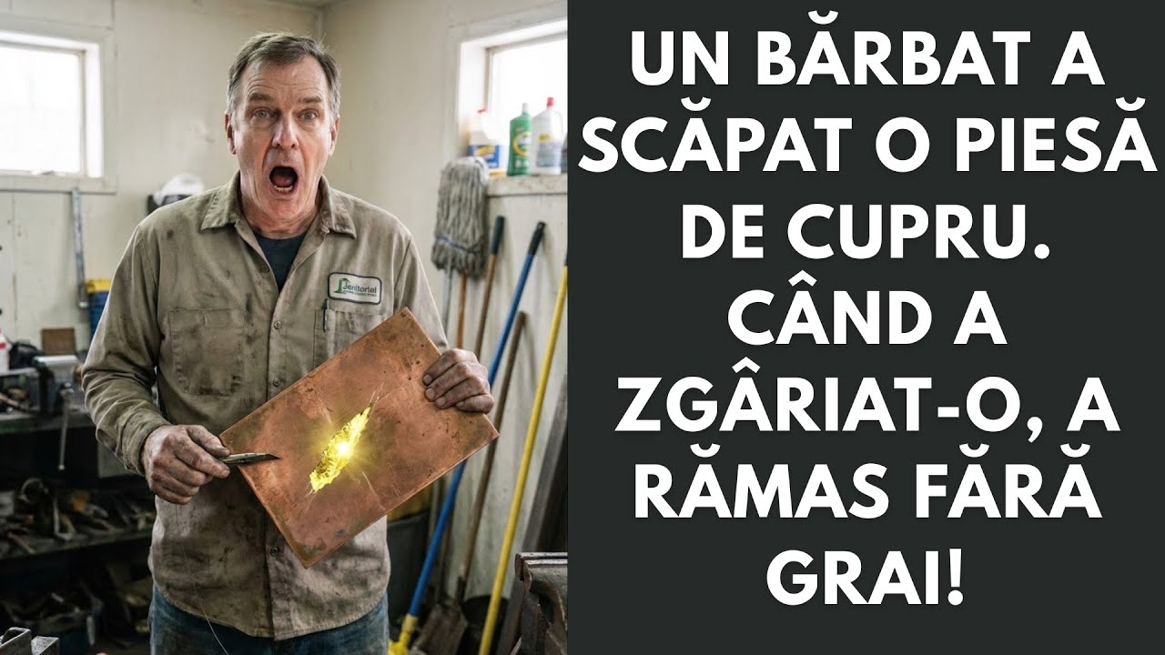 Un bărbat a scăpat o piesă de cupru. Când a zgâriat-o, a rămas fără grai!