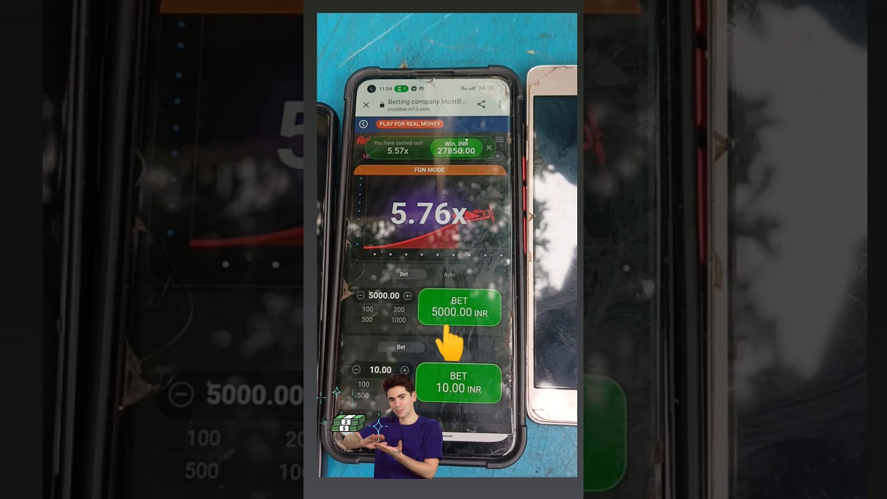 AVIATOR GAME BET TO - 5000 TO WIN -25000 (5.76X ) #aviator #gameplay