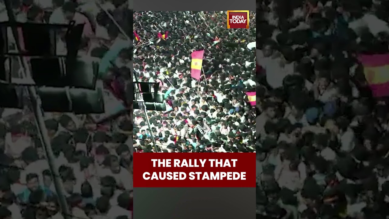 Superstar Vijay's Election Rally That Killed 39 | #shorts #stampede #tvkvijay