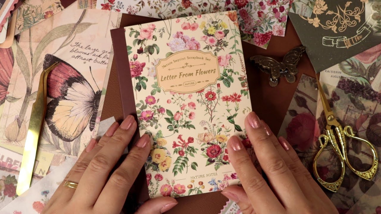 ASMR Scrapbooking enquanto cai um toró lá fora 😌☔️