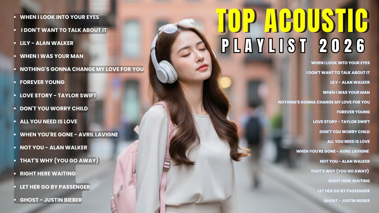 Chill Acoustic Love Vibes 💞 – Relaxing Slow Playlist | Beautiful Romantic English Songs 2026 🌙
