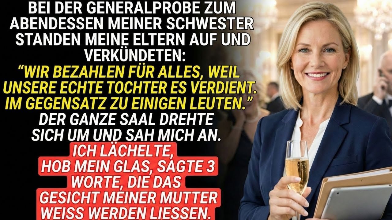 Meine Eltern nannten mich „nicht ihre echte Tochter“ – bis ich zeigte, wer ihre Rechnungen zahlte