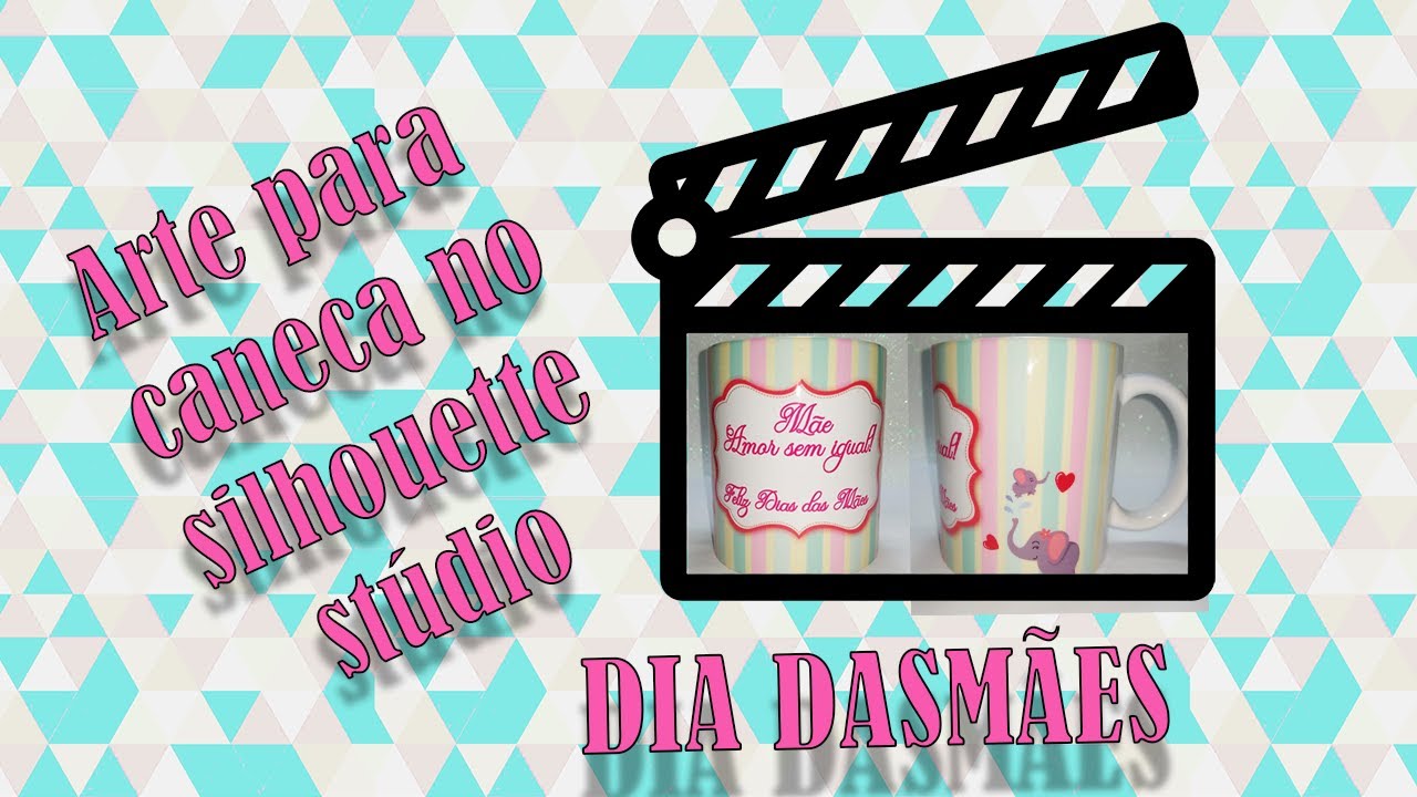 Arte  caneca sublimada no silhouette stúdio