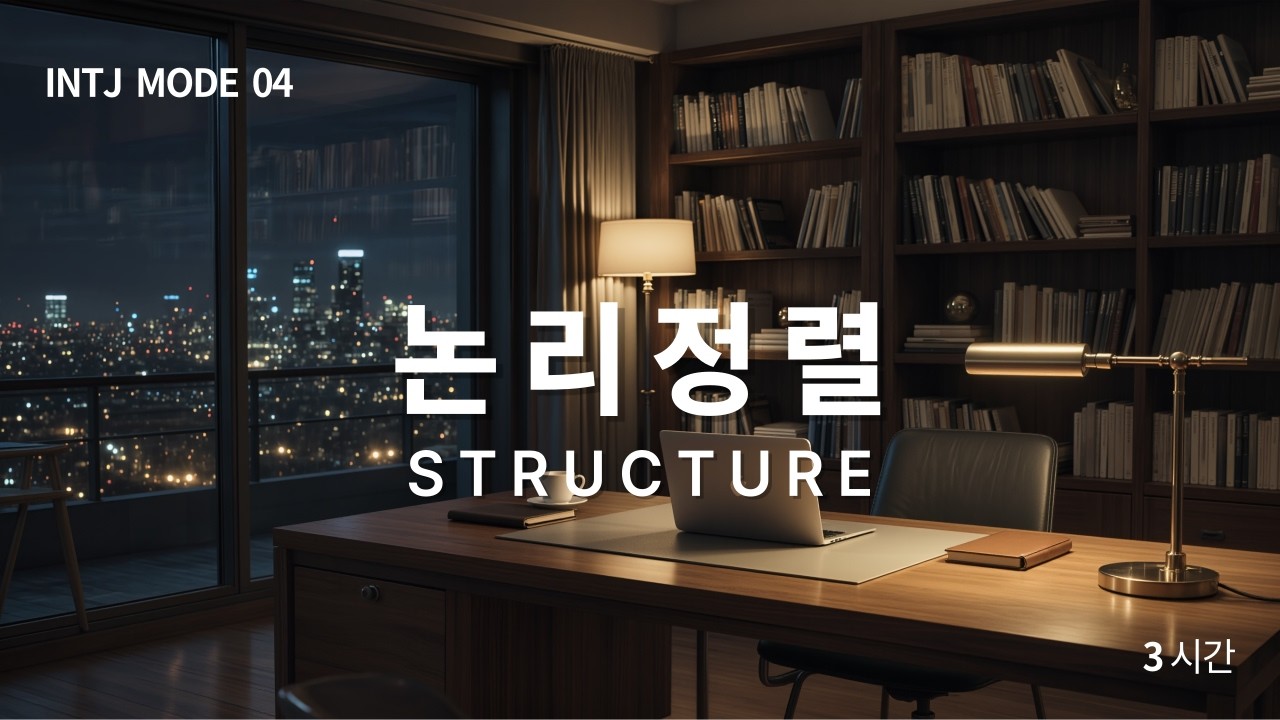 INTJ MODE 04 | 논리정렬 STRUCTURE | Deep Focus Ambient Sound 3 Hours