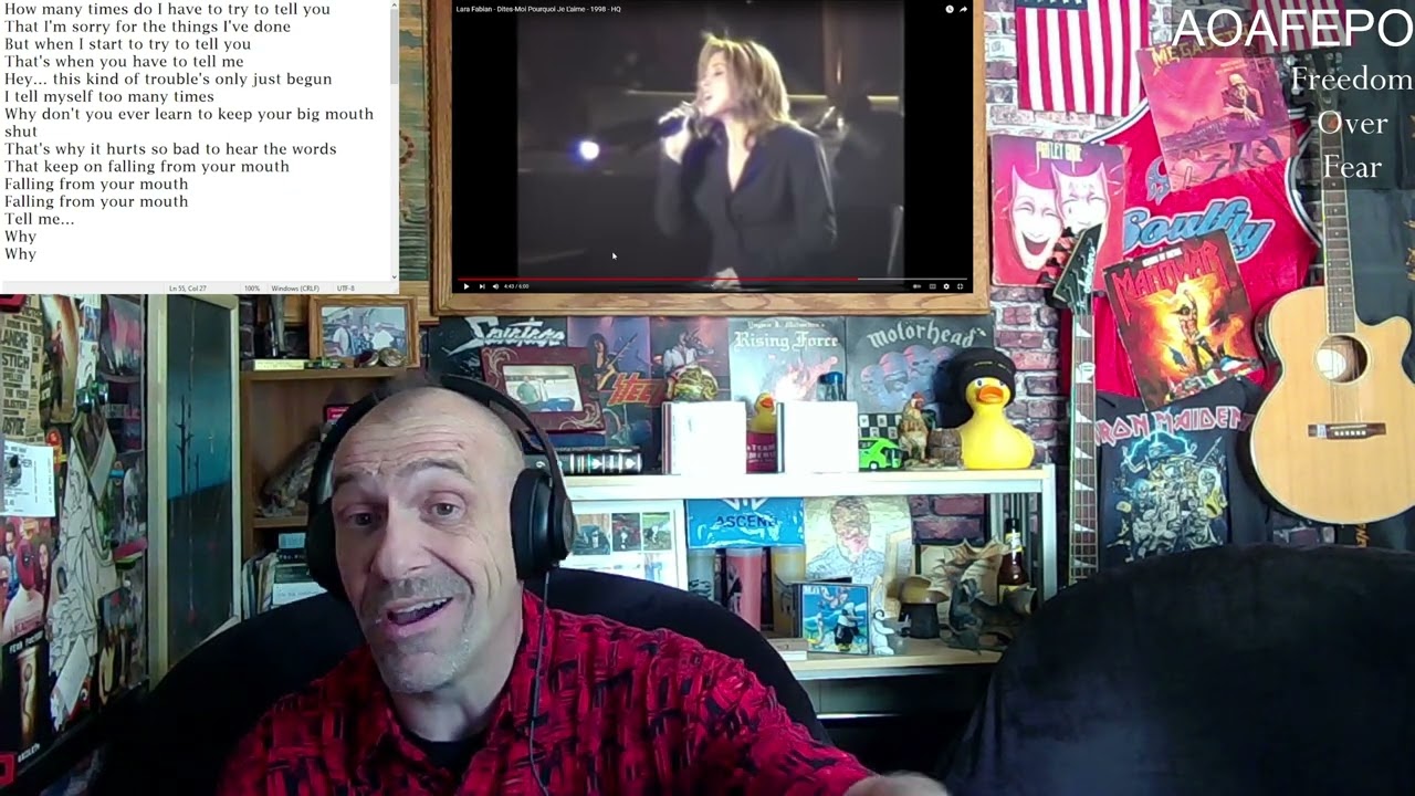 Lara Fabian - Dites-Moi Pourquoi Je L'aime - Reaction with Rollen (Time for a Cold Shower)