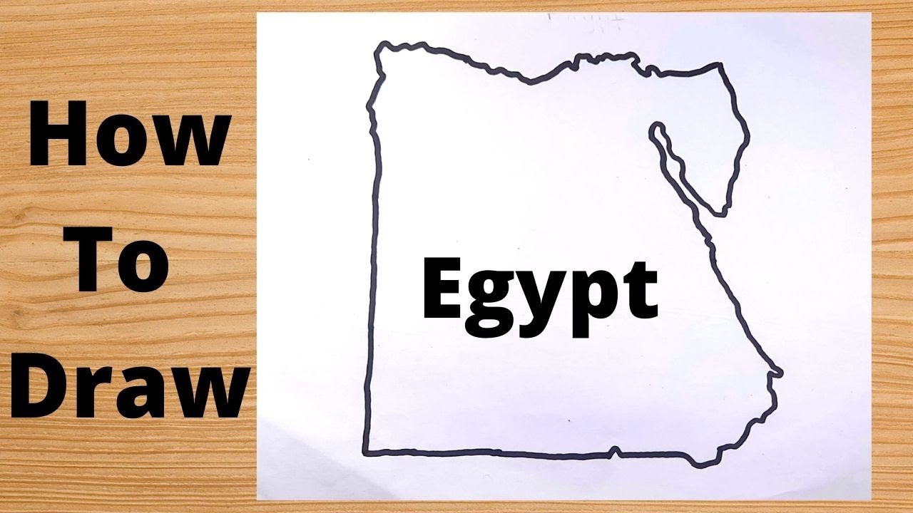 How to Draw Egypt Map