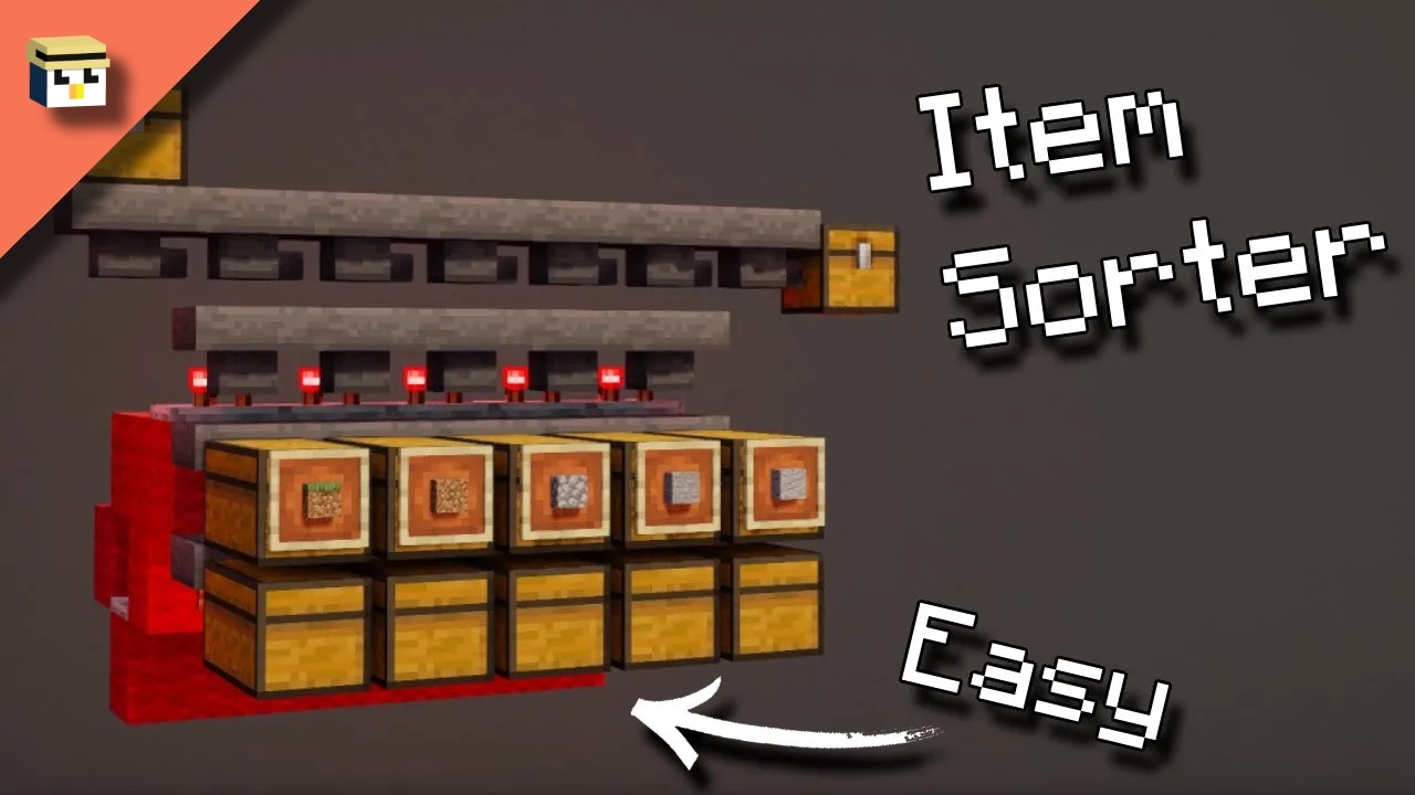 Minecraft Automatic Item Sorter | 1.21.11 Tutorial - (Java & Bedrock)