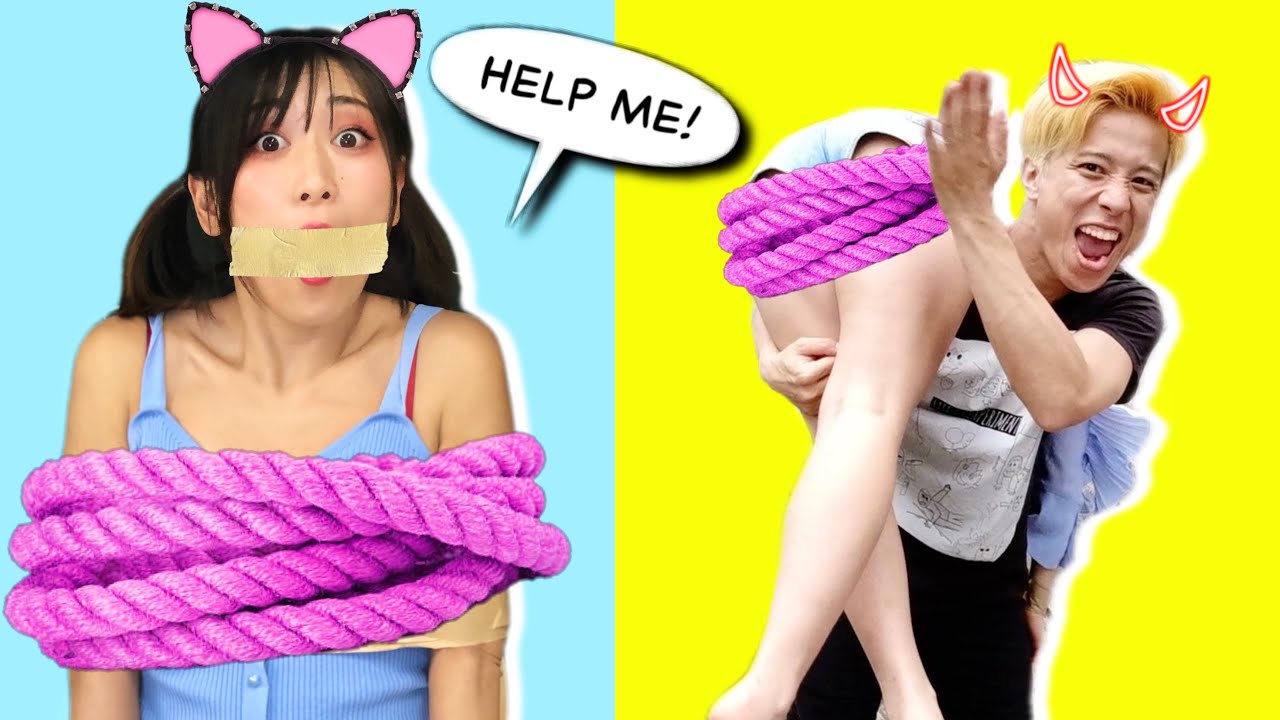 もしも誘拐されたら？役に立つ簡単 脱出ライフハック6選！脱出ガールのガムテープ脱出💖I Was Kidnapped / Survival Hacks That May Save Your Life!