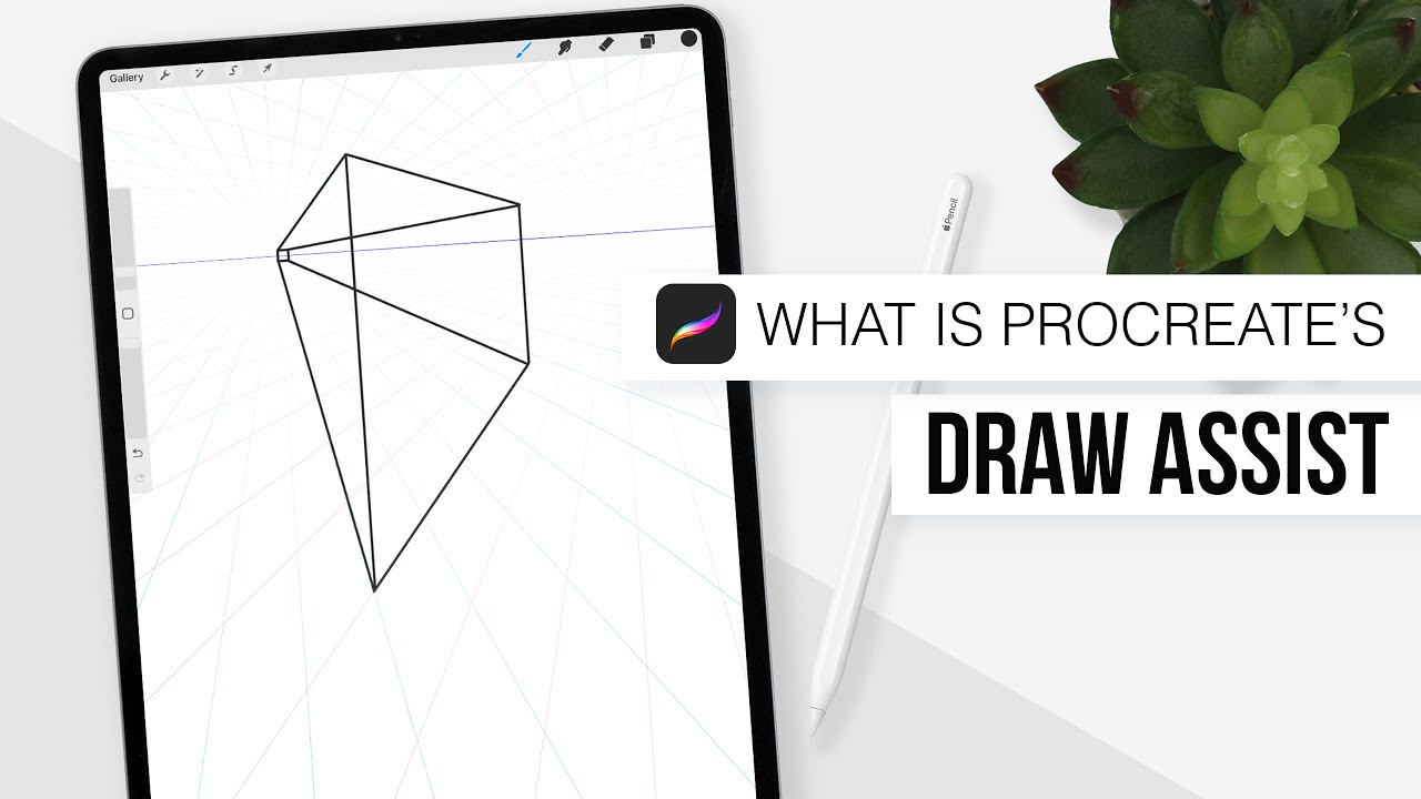 How to use Assisted Drawing Tool in Procreate