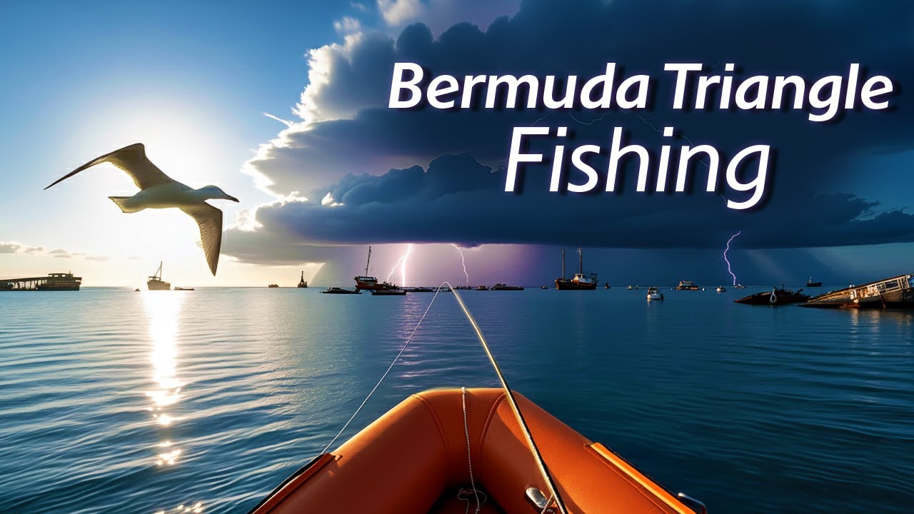 Bermuda Triangle Fishing | Calm Ocean & Thunderstorm Ambience. Episode 4