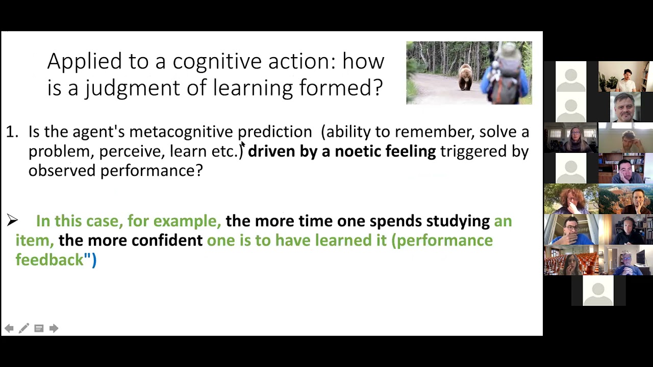 Feelings of effort and confidence in cognitive agency &ndash; Jo&euml;lle Proust (Striving & Doing, April 2021)