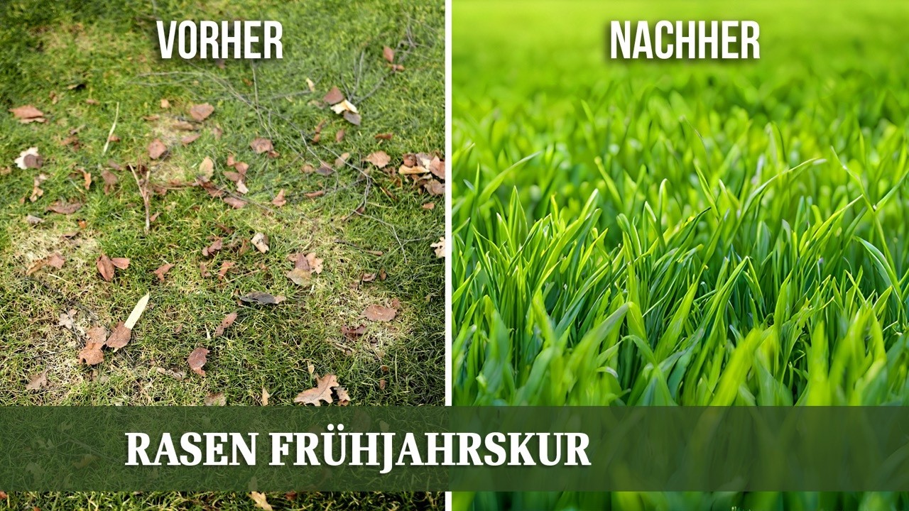 Rasenpflege im Fr&uuml;hjahr: Wann d&uuml;ngen, m&auml;hen, vertikutieren?