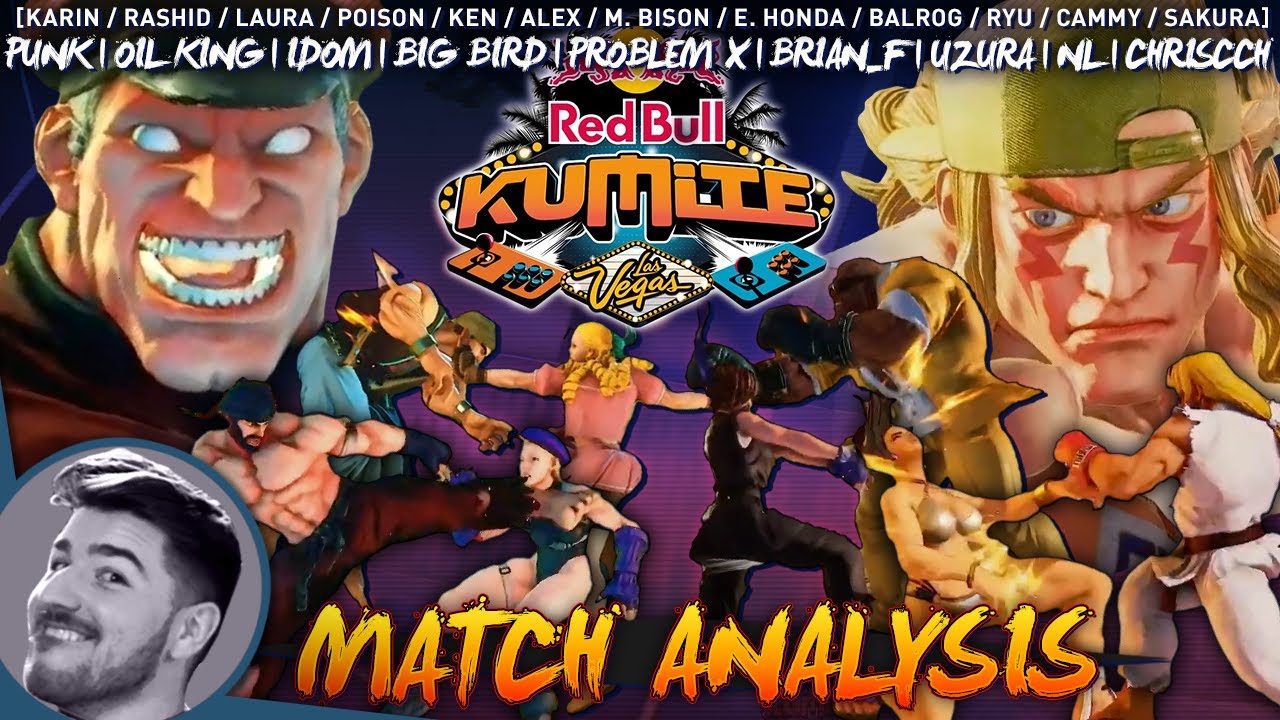 SFV Match Analysis: RBK Las Vegas - Problem X(Alex/Bison), NL(Cammy), Idom(Laura), ChrisCCH(Sakura)