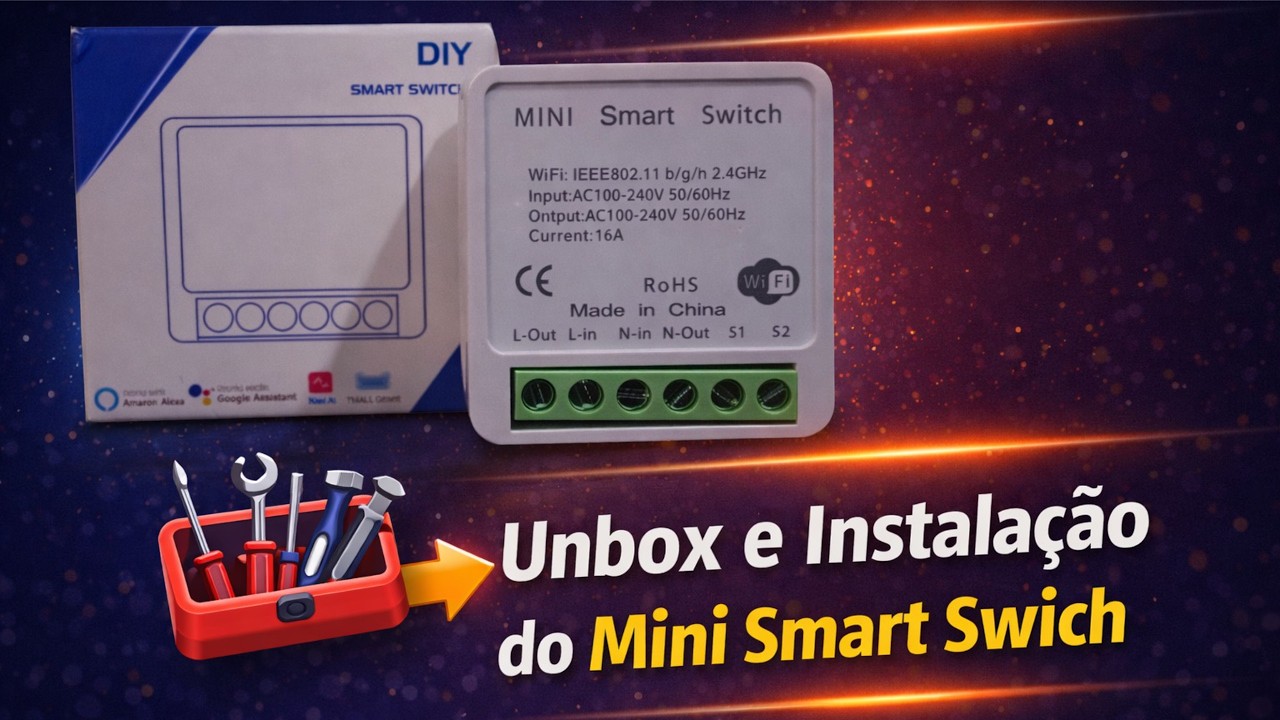 TUYA MINI -- INSTALAÇÃO E CONFIGURAÇÃO NA PRÁTICA -- SUA LUZ FICA INTELIGENTE -- FUNCIONA COM ALEXA