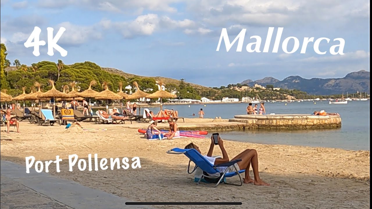 4K⛱Puerto Pollensa Mallorca(Majorca )Spain 2021,August, 26