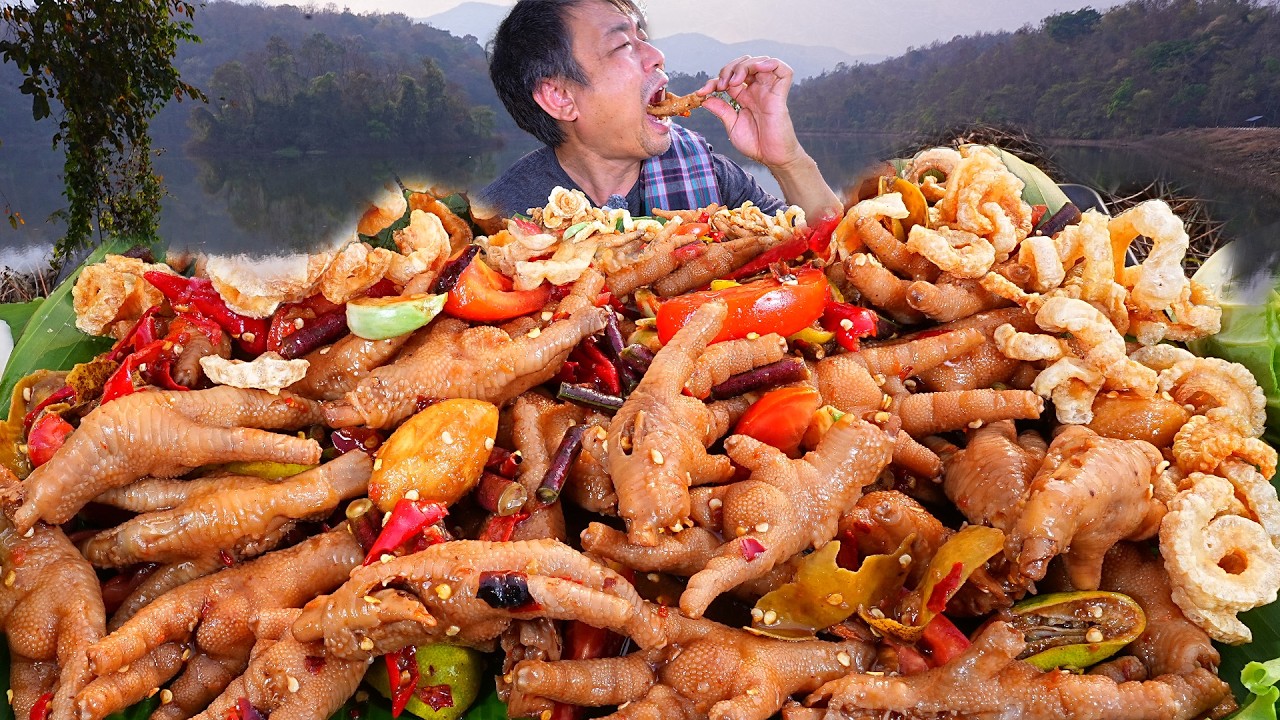ตำเท้าไก่ถาดใหญ่เบิ้มๆปลาร้านัวๆตำเผ็ดๆรสจัดๆล้ามลำแซ่บคัก-10-03-2026-
