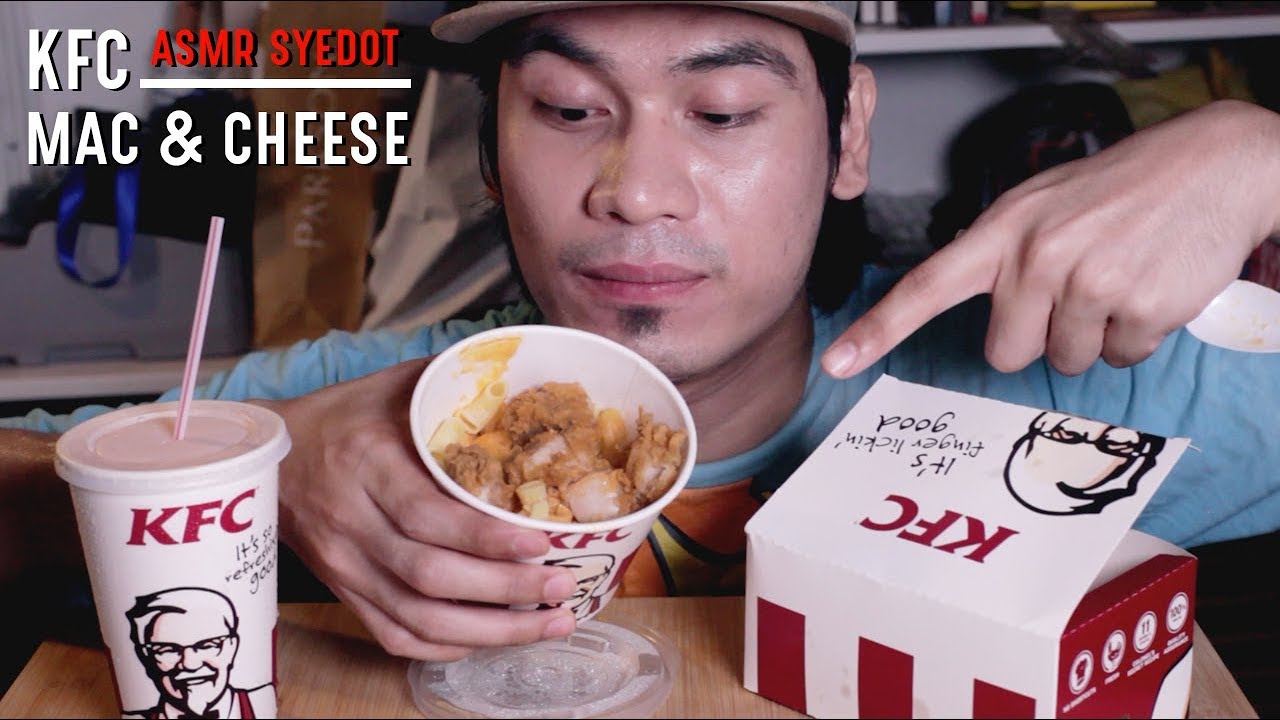 ASMR & REVIEW : KFC MAC & CHEESE BAHARU (EATING SOUND)