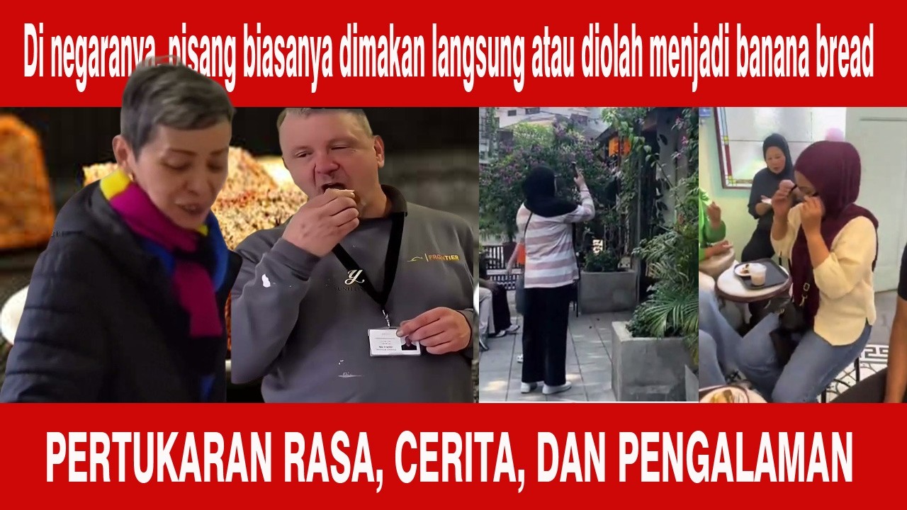 Bule Ngga Nyangka Pisang Bisa Dijadikan Roti?!