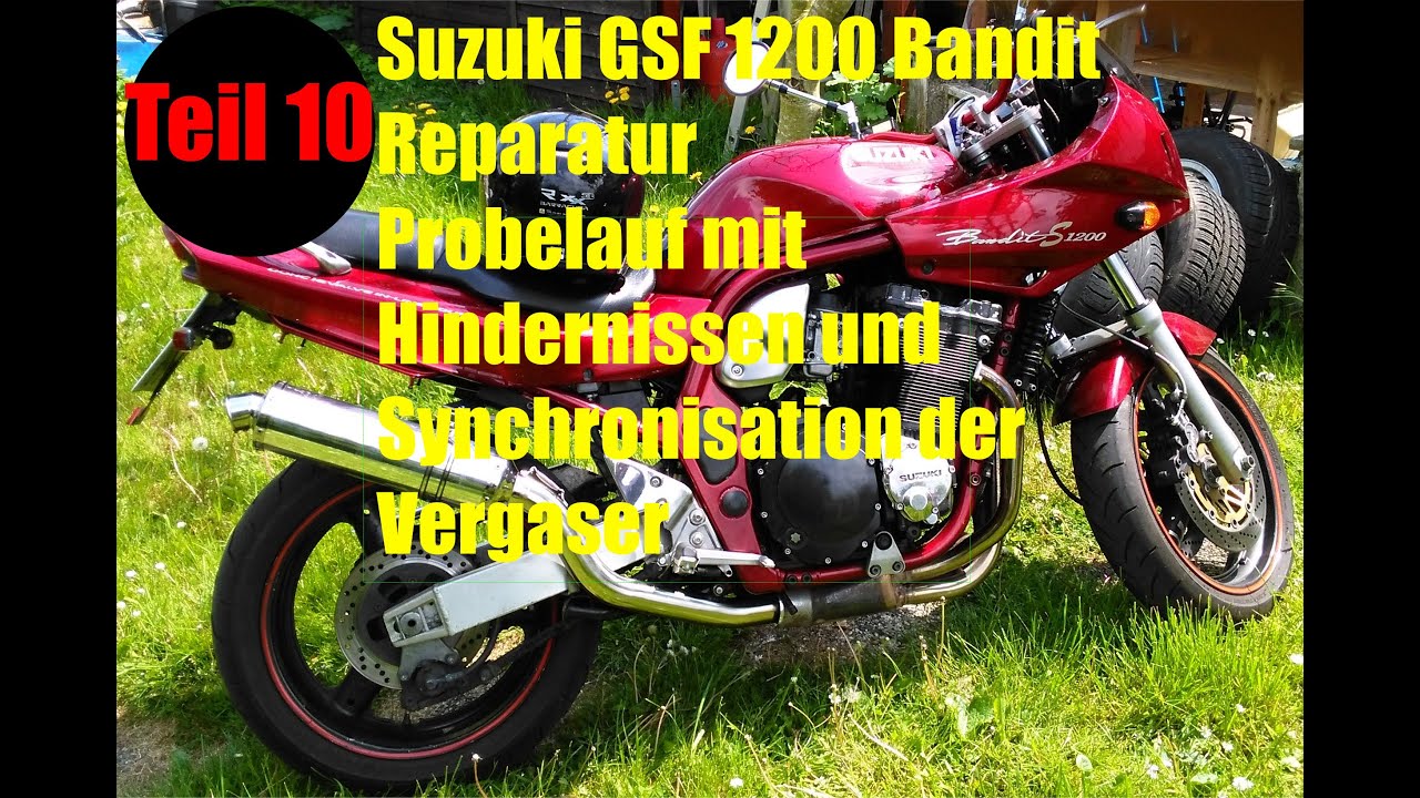 Suzuki GSF1200 Bandit -Motorrad Reparatur und Umbau Teil 10- Vergaser synchronisieren