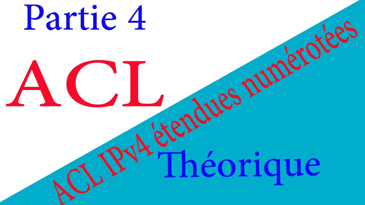 Listes de controle d'accès IPv4 Etendues Numérotées - Théorique - Partie 4 ( En Darija )