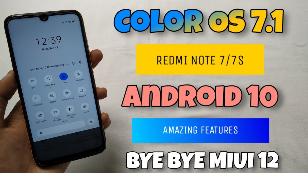 Color OS 7 ON Redmi Note 7/7S ANDROID 10 | All New Features Working | Better Than MIUI 12? 😲😲