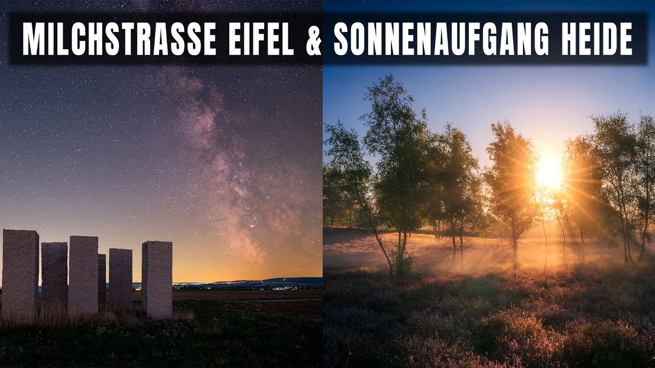 Milchstraße über der Eifel 🌌 & Sonnenaufgang in der Heide 🌅