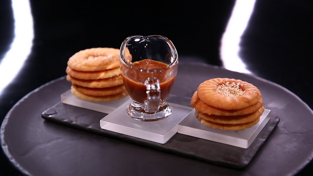 Romias au sésame, caramel fumé par Christophe Michalak (#DPDC)