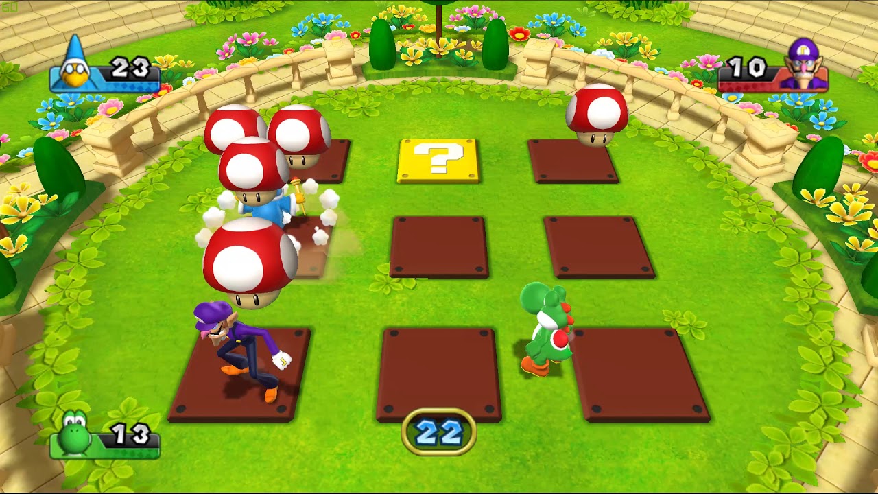 Super Mario Party 9 ( Bowser Station # 44) Kamek shared the stars for Yoshi
