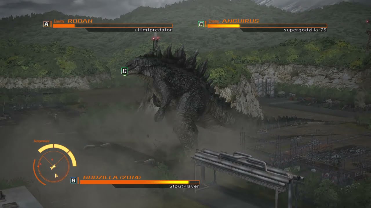 GODZILLA PS4 : Godzilla 2014 vs Anguirus vs Rodan