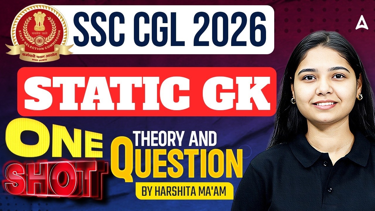 SSC CGL GK GS 2026 | SS CGL Static GK One Shot | SSC CGL GK GS Practice Set | By Harshita Ma'am