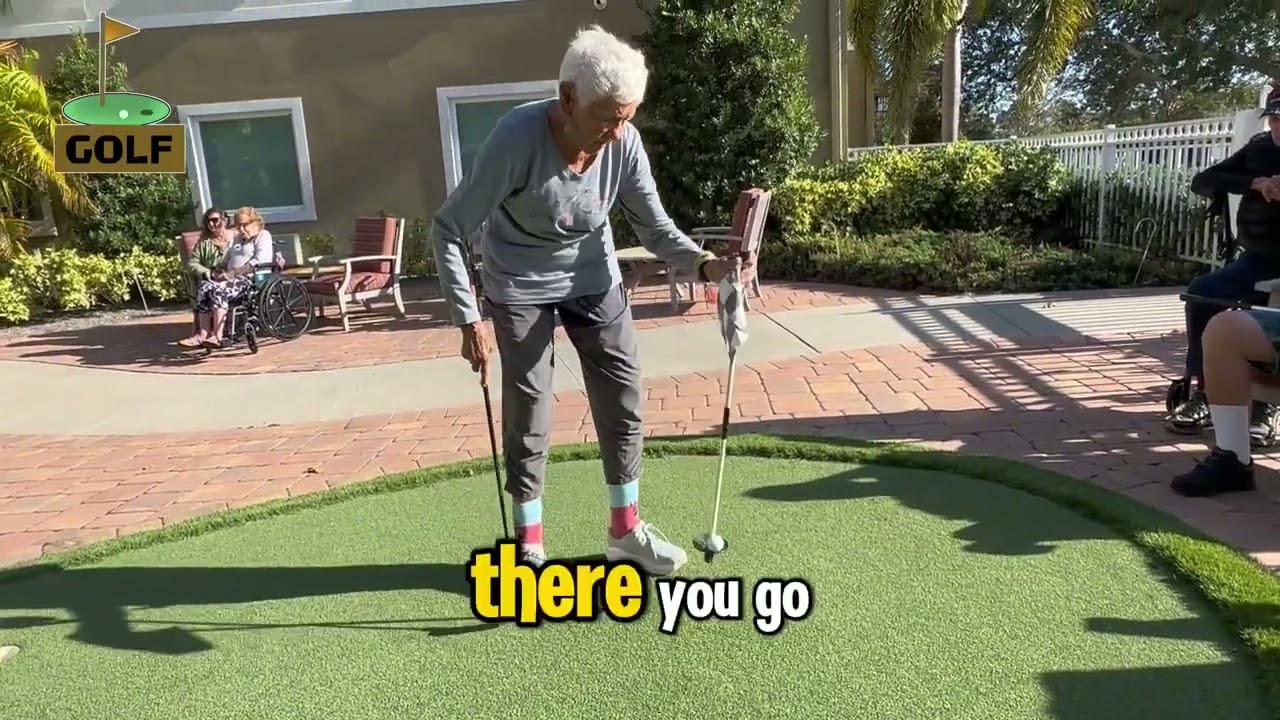 Hole In One Golf ⛳️ with our Assisted Living Residents